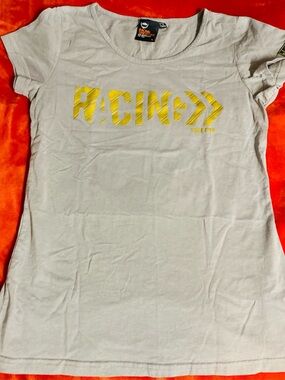 Racing Graphic Tee with Yellow Logo